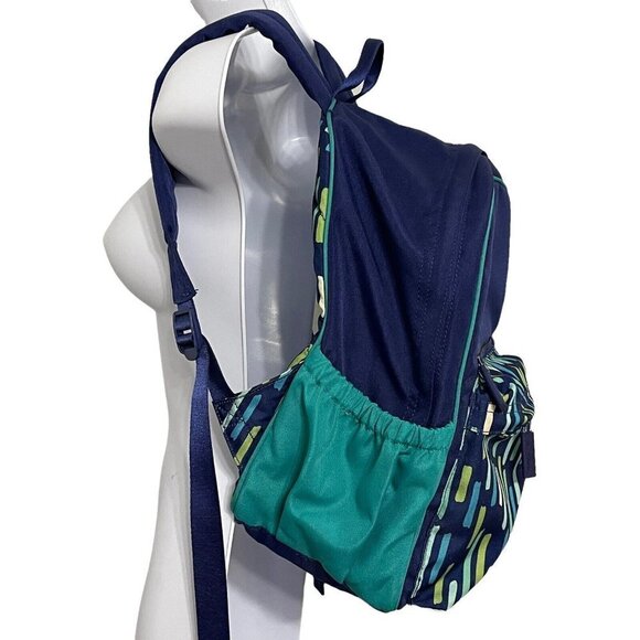 VERA BRADLEY Katalina Showers Backpack In Blue/Green - Picture 9 of 11